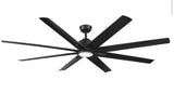 Kensgrove II 72 in. Indoor/Outdoor Integrated LED CCT Matte Black Smart Ceiling Fan with Remote Powered by Hubspace