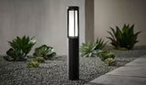 40-Watt Equivalent Low Voltage Madison Black Integrated LED Outdoor Landscape Path Light with Frosted Glass