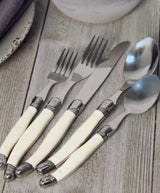 Laguiole 20-Piece Pearl White Stainless Steel Flatware Set (Service for 4)