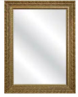 Gold 31.4 in. W x 43.3 in. H Rectangle Plastic Framed Mirror
