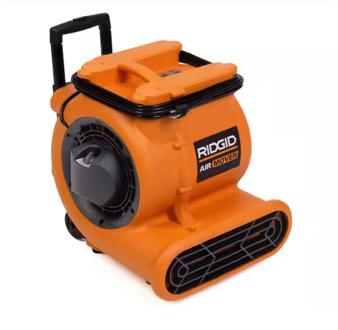 1625 CFM 3-Speed Portable Blower Fan Air Mover with Collapsible Handle and Rear Wheels for Water Damage Restoration