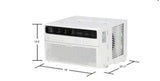 12,000 BTU 115-Volt Smart Wi-Fi Touch Control Window Air Conditioner with Remote for upto 550 sq. ft.