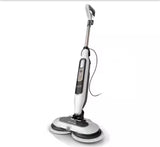 Steam and Scrub Corded Steam Mop and Cleaner for Hard Floors White with Steam Blaster Technology that scrubs sanitizes