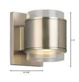 Upton Brushed Nickel LED Sconce