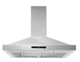 30 in. W Convertible Wall Mount Range Hood with 2 Charcoal Filters in Stainless Steel