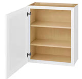 Avondale 24 in. W x 12 in. D x 30 in. H Ready to Assemble Plywood Shaker Wall Kitchen Cabinet in Alpine White