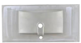 36W x 18 D Ceramic Vanity Top in white