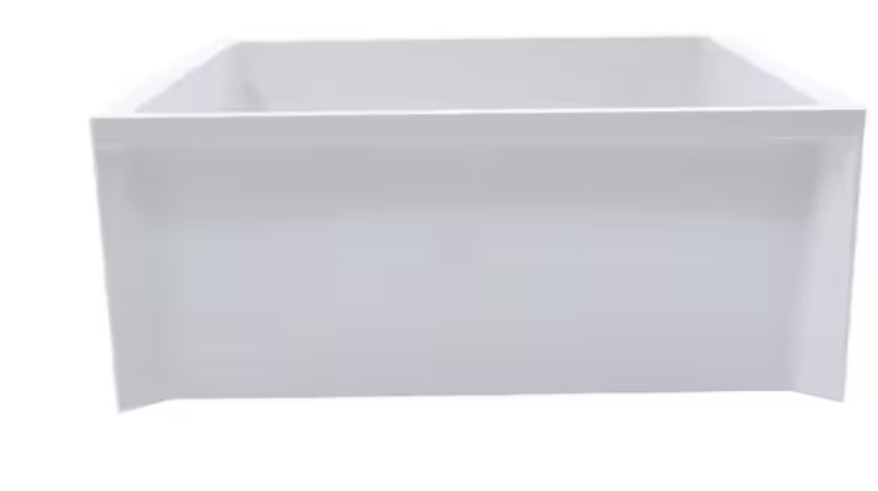 24 in. x 24 in. x 10 in. Service Mop Basin for 3 in. DWV in White