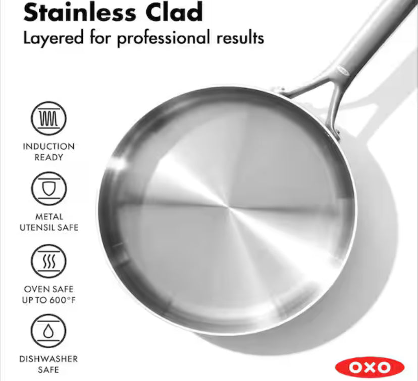 Tri-Ply 10-Piece Stainless (Non-Stick) Mira Series Cookware Set