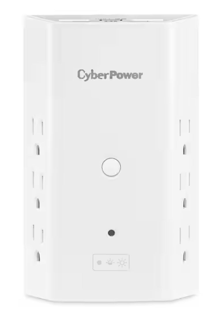 6-Outlet Surge Protector USB-A USB-C Wall Tap