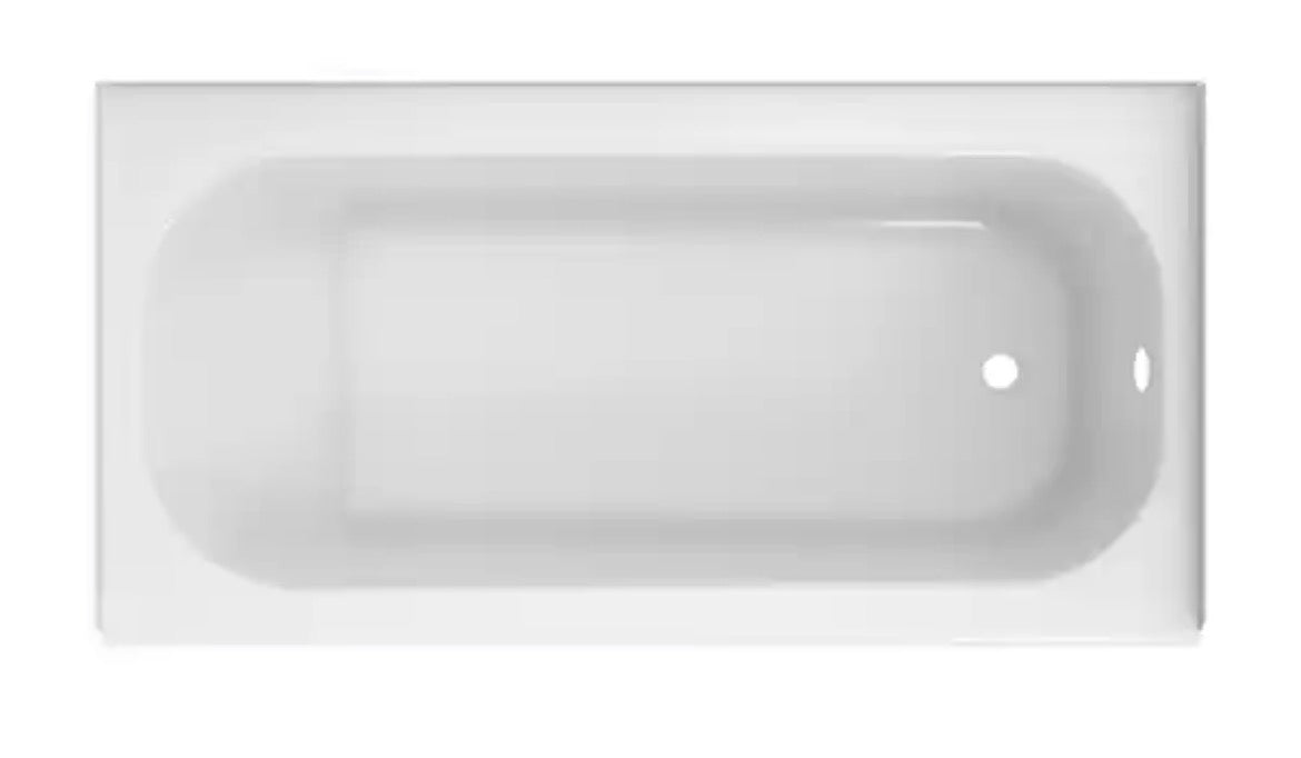 Aloha Plus 60 in. x 32 in. Alcove Soaking Bathtub With Right Drain in White