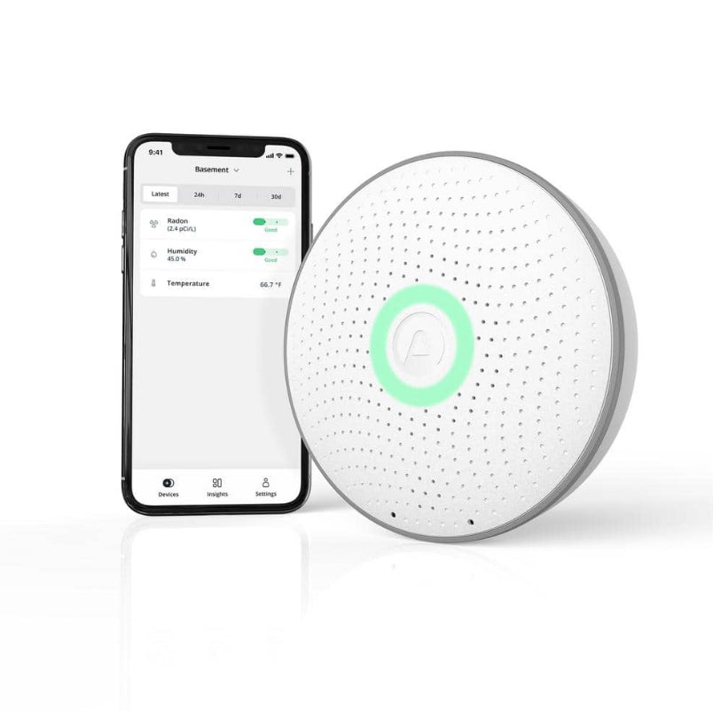 Wave Radon Battery Operated Smart Radon Detector