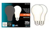 100-Watt Equivalent A19 Dimmable CEC Frosted Glass Filament LED Light Bulb Soft White (2-Pack)