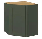 Avondale 24 in. W x 24 in. D x 30 in. H Ready to Assemble Plywood Shaker Diagonal Corner Kitchen Cabinet in Fern Green