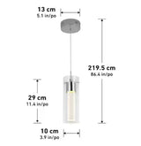 Essence 7.5-Watt 1 Light Chrome Modern Integrated LED Mini Pendant Light Fixture for Kitchen Island