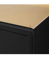 Leyton 36 in. W x 24 in. D x 12 in. H Ready to Assemble Plywood Slim Shaker Wall Bridge Kitchen Cabinet in Raven Black