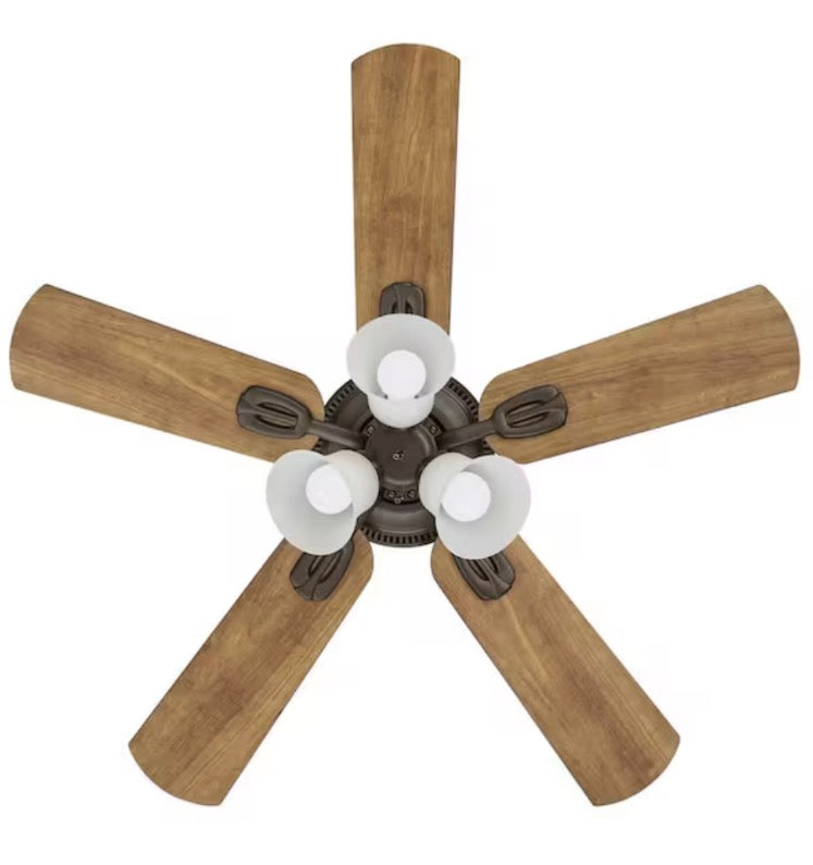 Glendale III 42 in. LED Indoor Oil Rubbed Bronze Ceiling Fan with Light and Pull Chains Included