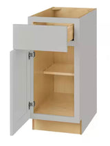 Avondale Shaker Dove Gray Ready to Assemble Plywood 15 in Base Cabinet (15 in W x 24 in D x 34.5 in H)