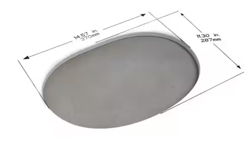 17.5 in. Oval Vitreous China Bathroom Sink in White