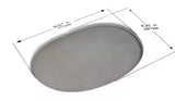 17.5 in. Oval Vitreous China Bathroom Sink in White