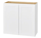 Avondale Shaker Alpine White Ready to Assemble Plywood 36 in Wall Kitchen Cabinet (36 in W x 30 in H x 12 in D)