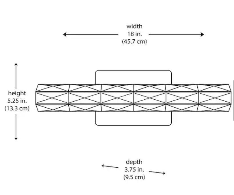 Keighley 18 in. Integrated LED Chrome Bathroom Vanity Light Fixture with Crystal Shade