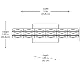 Keighley 18 in. Integrated LED Chrome Bathroom Vanity Light Fixture with Crystal Shade