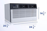 Uni-Fit 10,000 BTU (DOE) 230 Volts Wall Air Conditioner Heats and Cools 450 Sq. Ft. with Remote and Wi-Fi Enabled