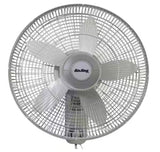 18 in. 3 Speed Oscillating Wall Mount Fan with Adjustable Head, Commerical Grade Speed, and Easy Assembly in Gray