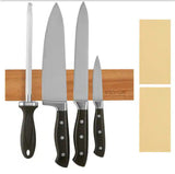 Magnetic Knife Holder 10-Knife with Enhanced Strong Magnet Acacia wood Knife Blocks and Storage Knife Bar