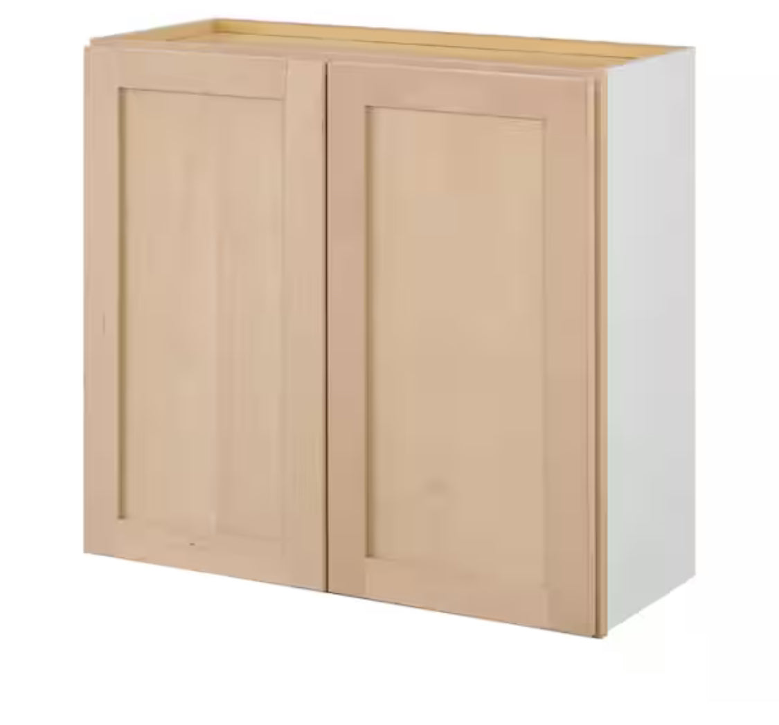 30 in. W x 12 in. D x 30 in. H Ready to Assemble Wall Kitchen Cabinet in Unfinished with CLICKREADY Technology