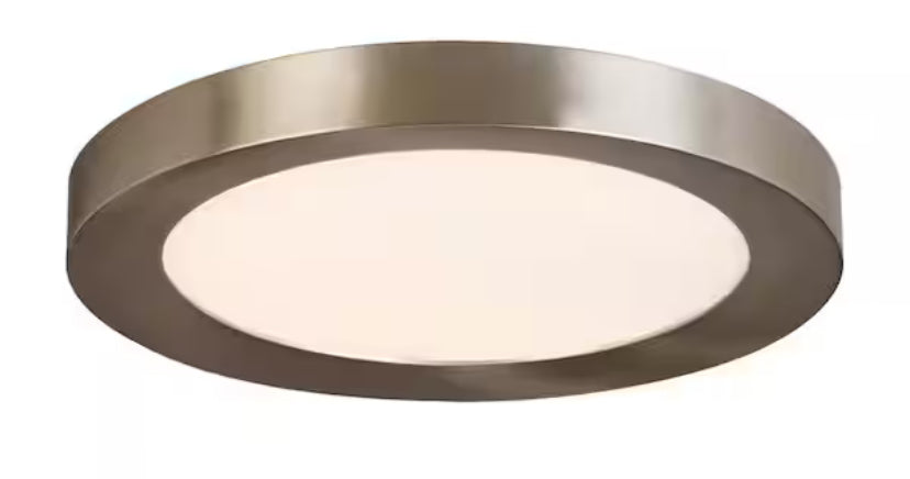 Calloway 15 in. Brushed Nickel Selectable LED Flush Mount