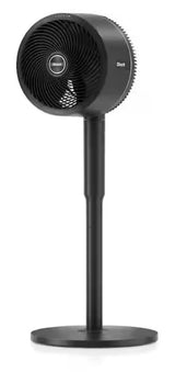 FlexBreeze 13 in. 5-Speed Outdoor and Indoor Pedestal Fan in Dark Grey InstaCool Misting Attachment Corded and Cordless
