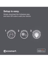 12in. Plug-In and Direct Wire RGBWIC Dynamic Color White Integrated LED Linkable Under Cabinet Light Powered by Hubspace