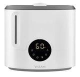 2 Gal. Ultrasonic Humidifier 360 Degree Turning Dual Nozzle Cool & Warm Mist for Large Room (600 sq. ft.) in Grey/White