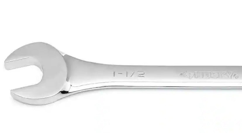 1-1/2 in. 12-Point SAE Full Polish Combination Wrench