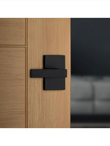 Singapore Matte Black Rectangular Straight Bed/Bath Door Handle