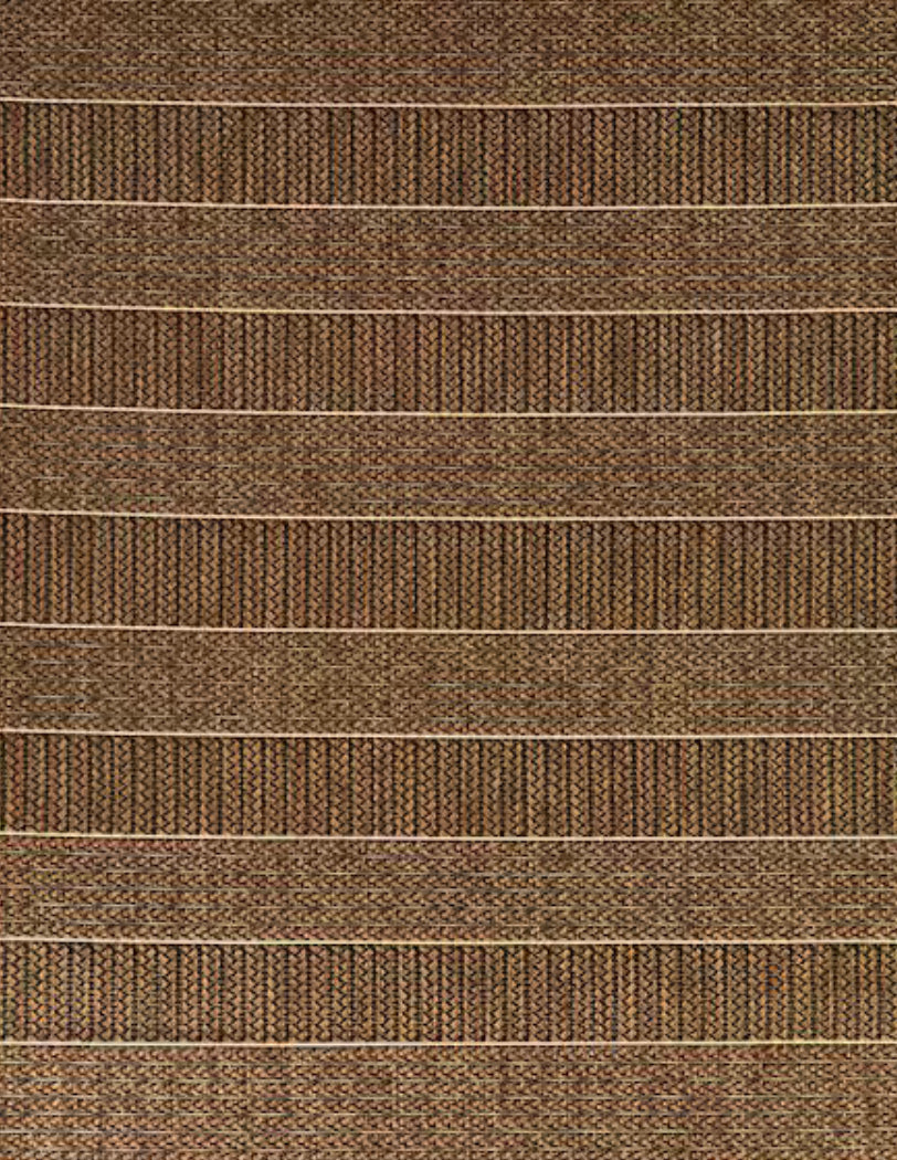 Natural Stripes Brown 6 ft. x 9 ft. Striped Indoor/Outdoor Area Rug