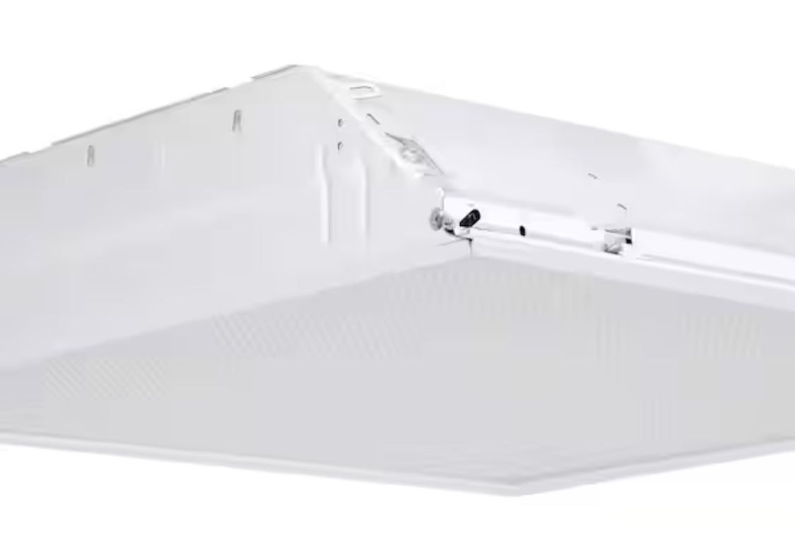 2SP8 G 2 U316 A12 120 GESB 2-Light White Fluorescent Ceiling Troffer