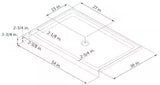 SlimLine 54 in. x 36 in. Single Threshold Alcove Shower Pan Base in White with Center Drain