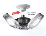 3500 Lumens 11.5 in. Single Pole Occupancy LED Flush Mount Garage Light