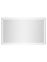 36 in. W x 60 in. H Rectangular Frameless LED Front Light Backlit Anti-Fog Wall Mirror Bathroom Vanity Mirror