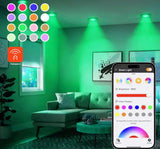 5/6 in. Smart Adjustable CCT and RGB Integrated LED Recessed Light Trim with Night Light Powered by Hubspace