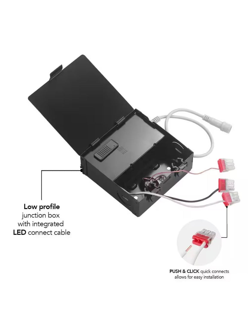 Elite Series 4 in. LED DuoBright, 3-Level Lumen Select, Deep Baffle Canless Recessed Light, Adjustable CCT