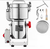 750g Electric Grain Mill Grinder, 2000-Watt High Speed, Stainless Steel Commercial Spice Pulverizer