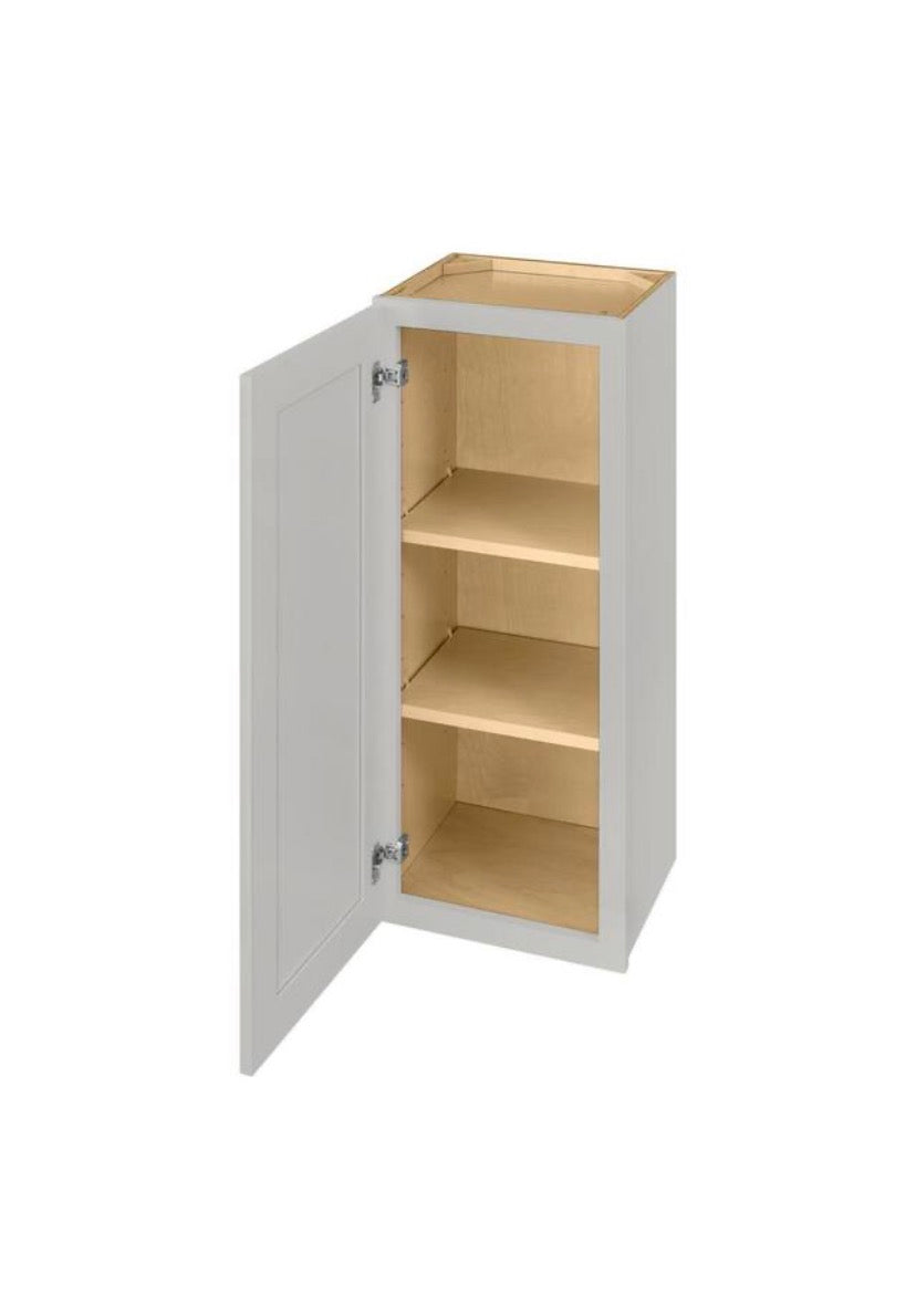 Avondale 15 in. W x 12 in. D x 36 in. H Ready to Assemble Plywood Shaker Wall Kitchen Cabinet in Dove Gray