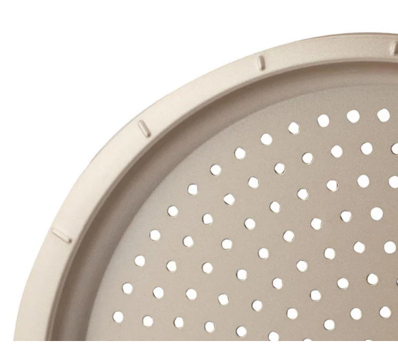 Balance 12.5 in. Nonstick Carbon Steel Perforated Pizza Pan