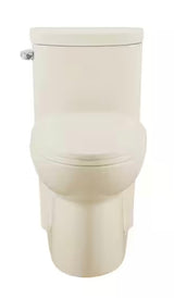Sublime 1-piece 1.28 GPF Left Side Single Flush Handle Elongated Toilet in Bisque with Seat Included