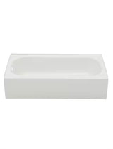 Aloha 60 in. x 30 in. Soaking Bathtub with Left Drain in White