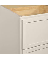 Leyton 24 in. Wx 24 in. Dx 34.5 in. H Ready to Assemble Plywood Slim Shaker Drawer Base Kitchen Cabinet in Antique White